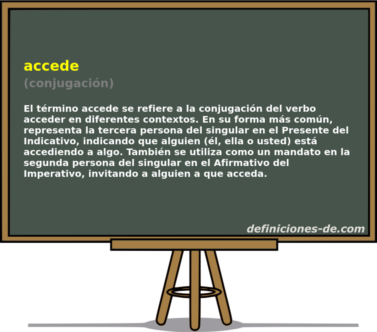 accede (conjugaci�n)