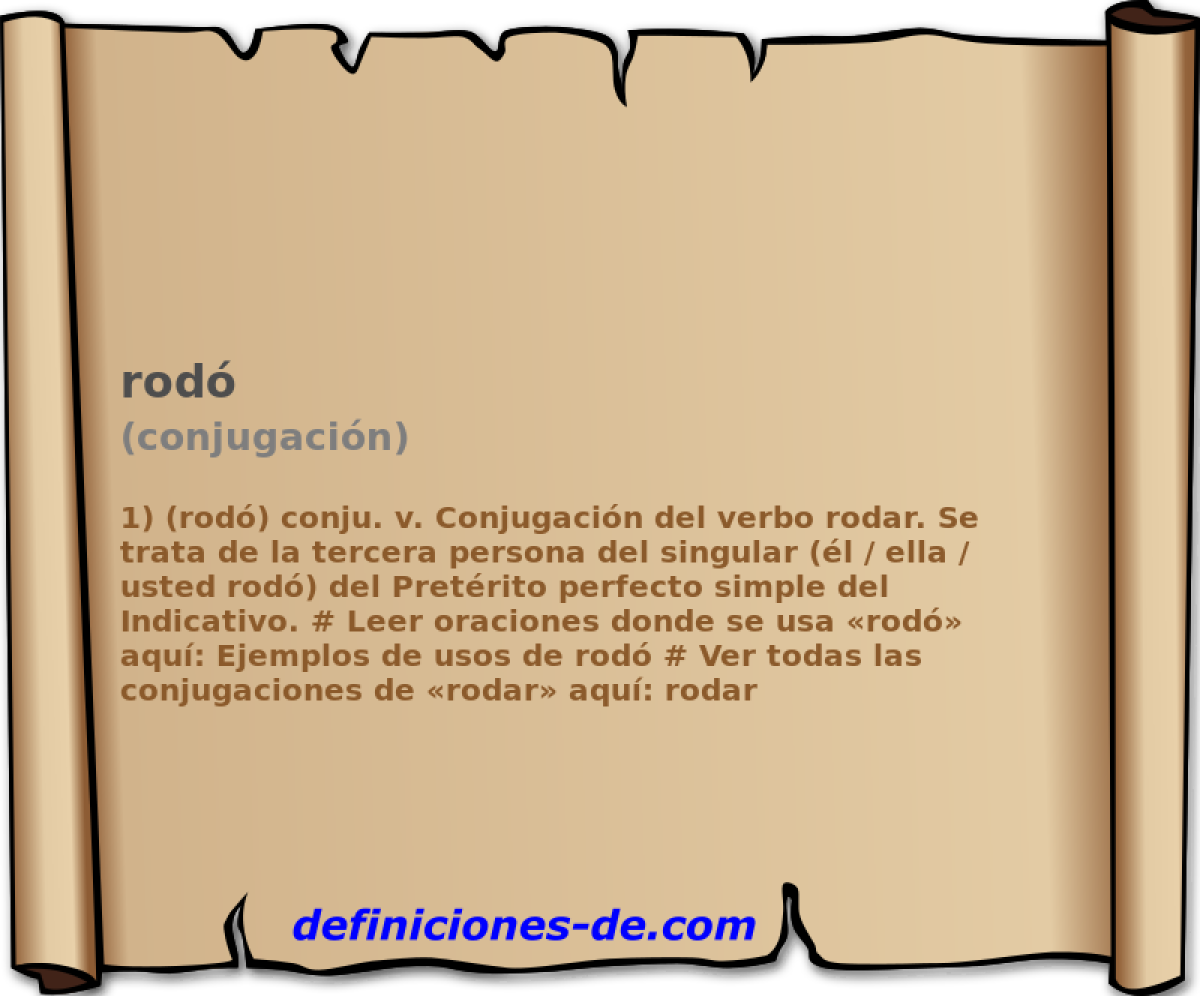 rod (conjugacin)