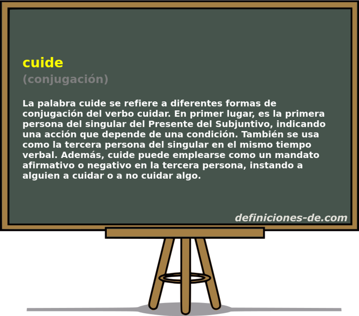 cuide (conjugación)