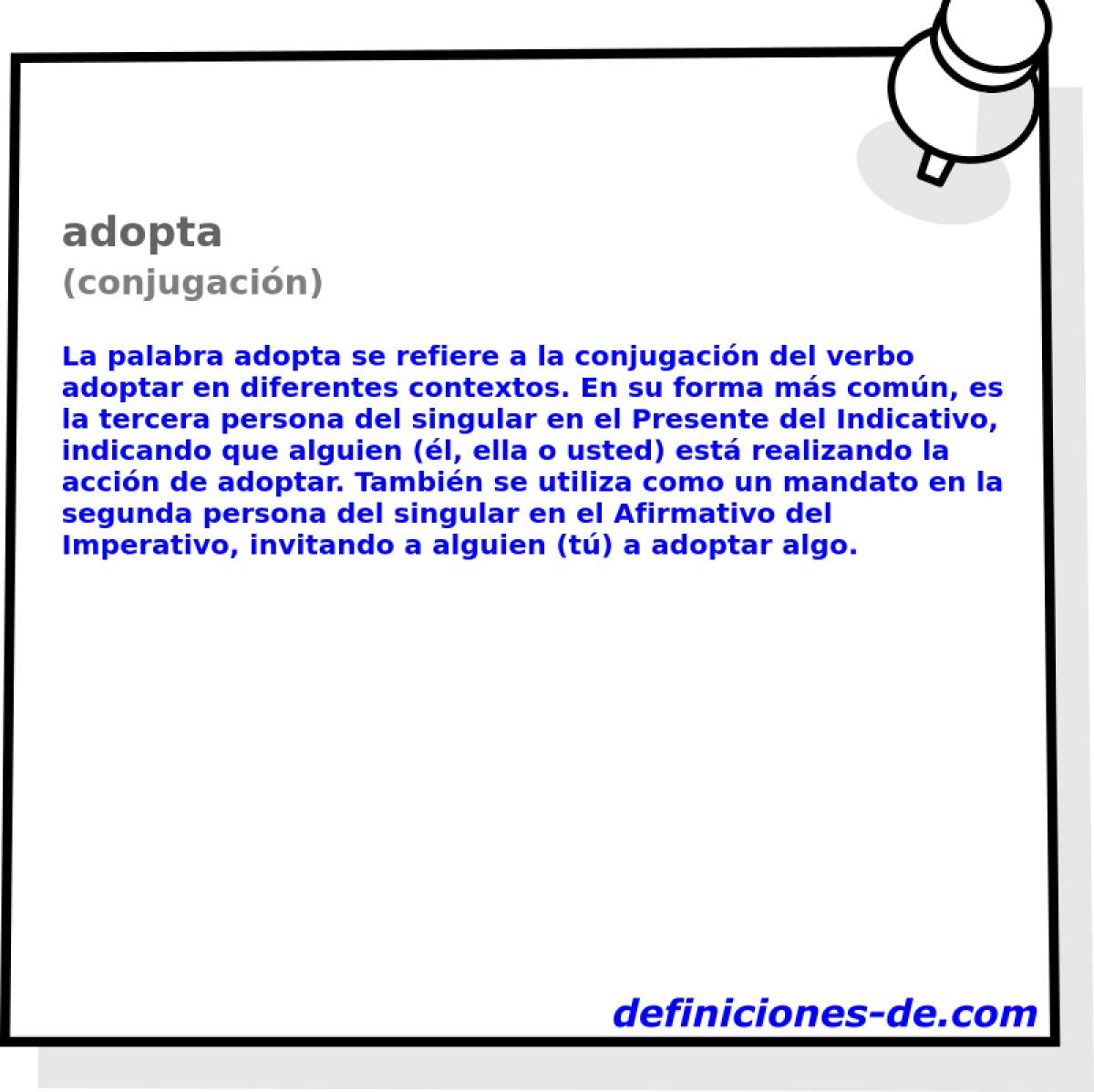 adopta (conjugacin)