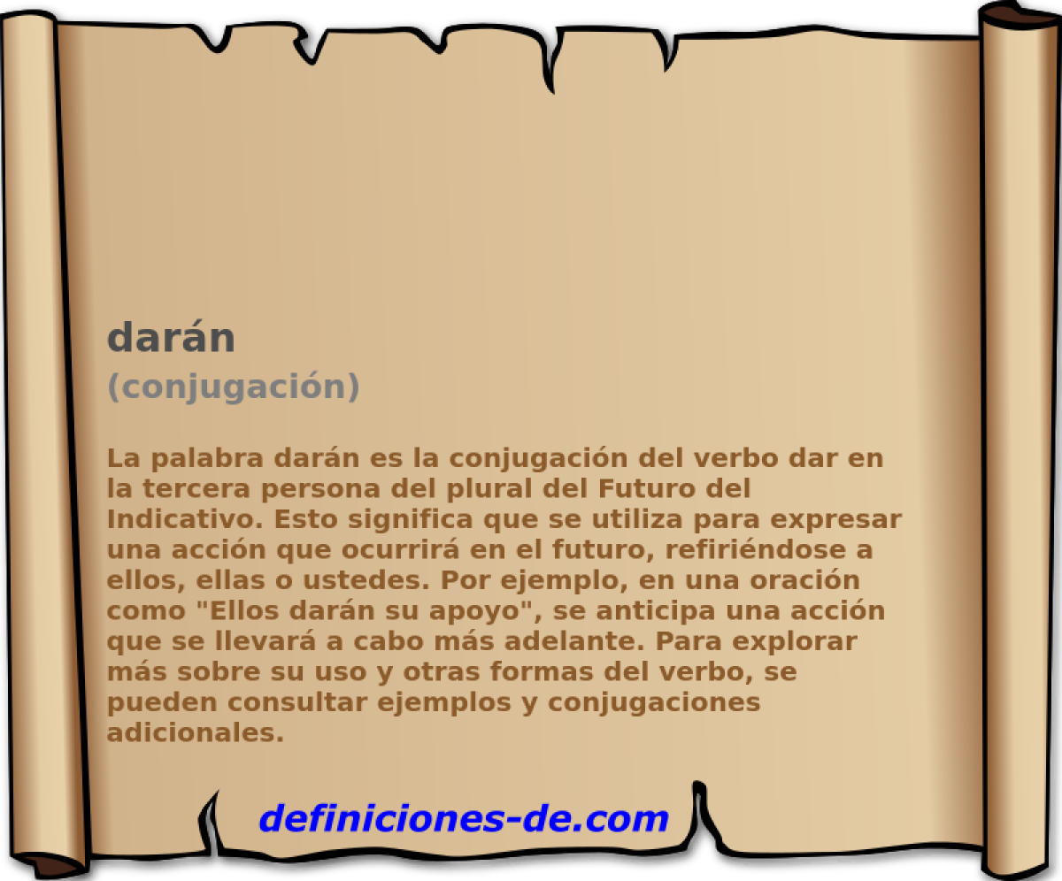 darán (conjugación)