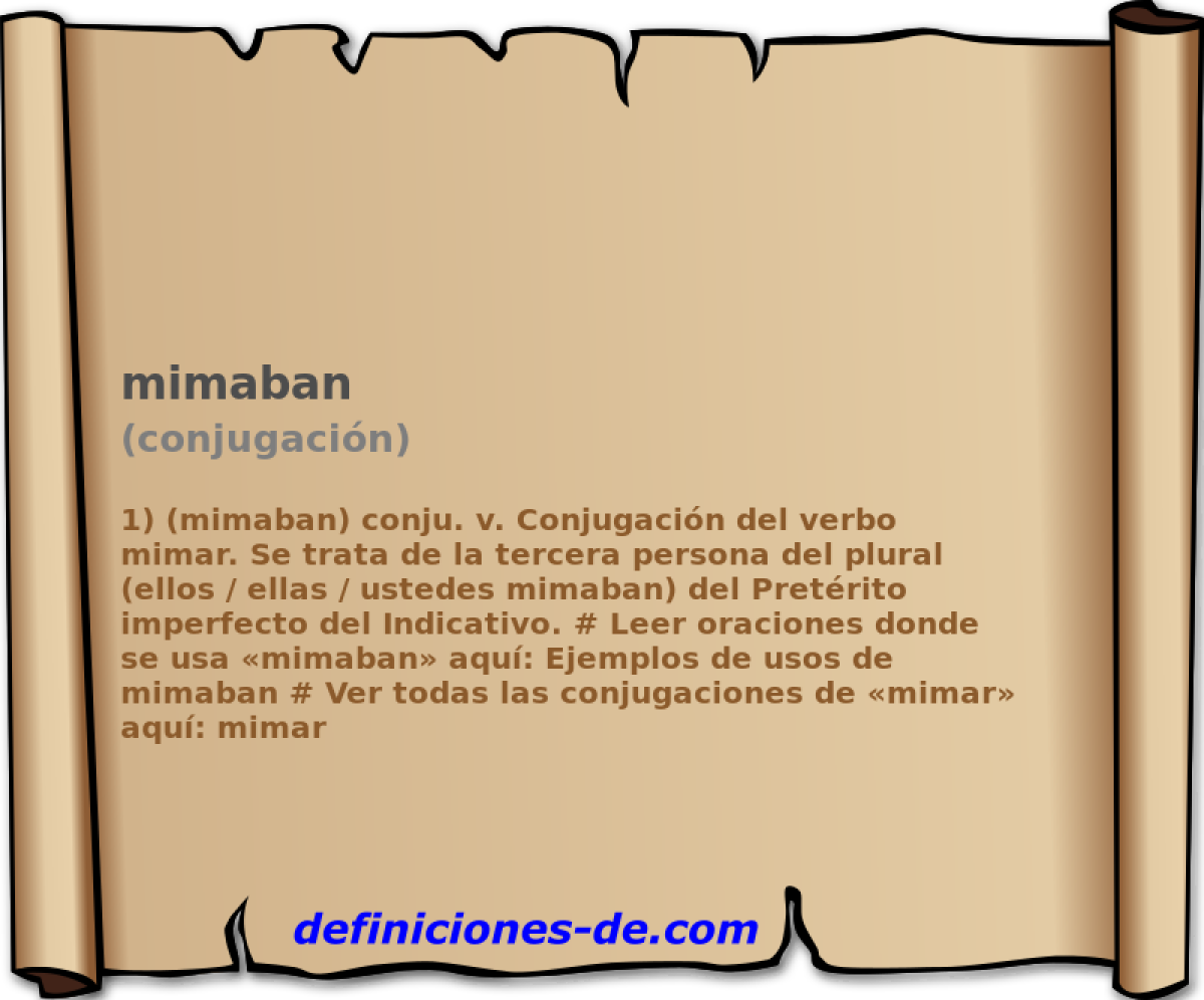 mimaban (conjugacin)