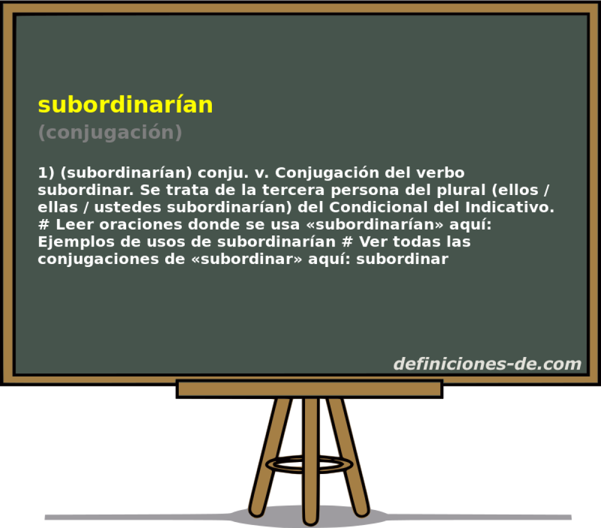 subordinaran (conjugacin)