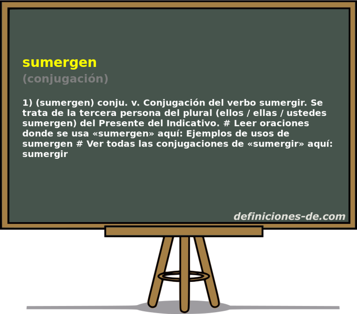 sumergen (conjugacin)