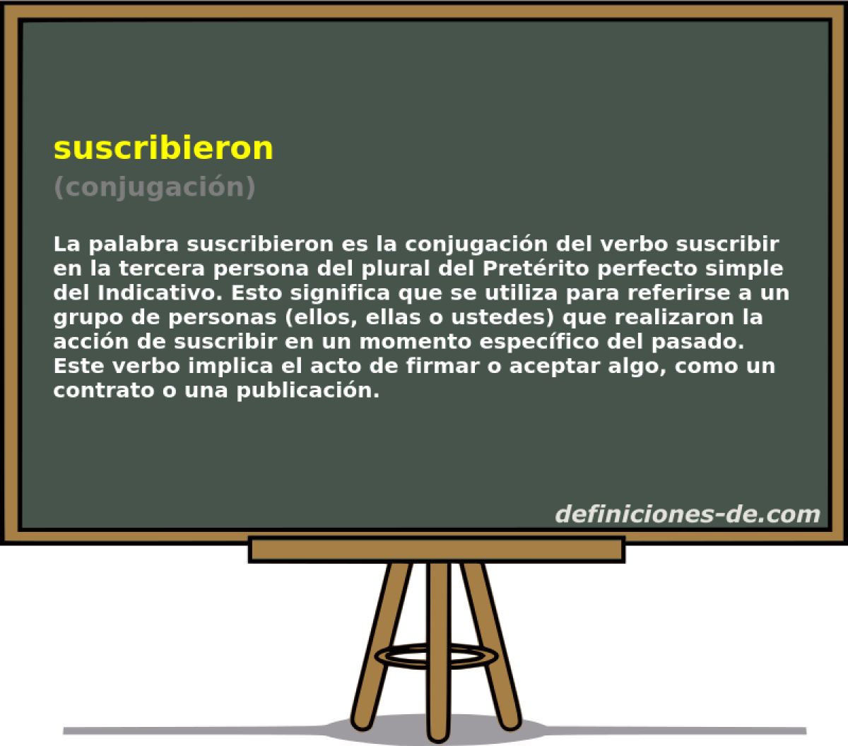 suscribieron (conjugacin)