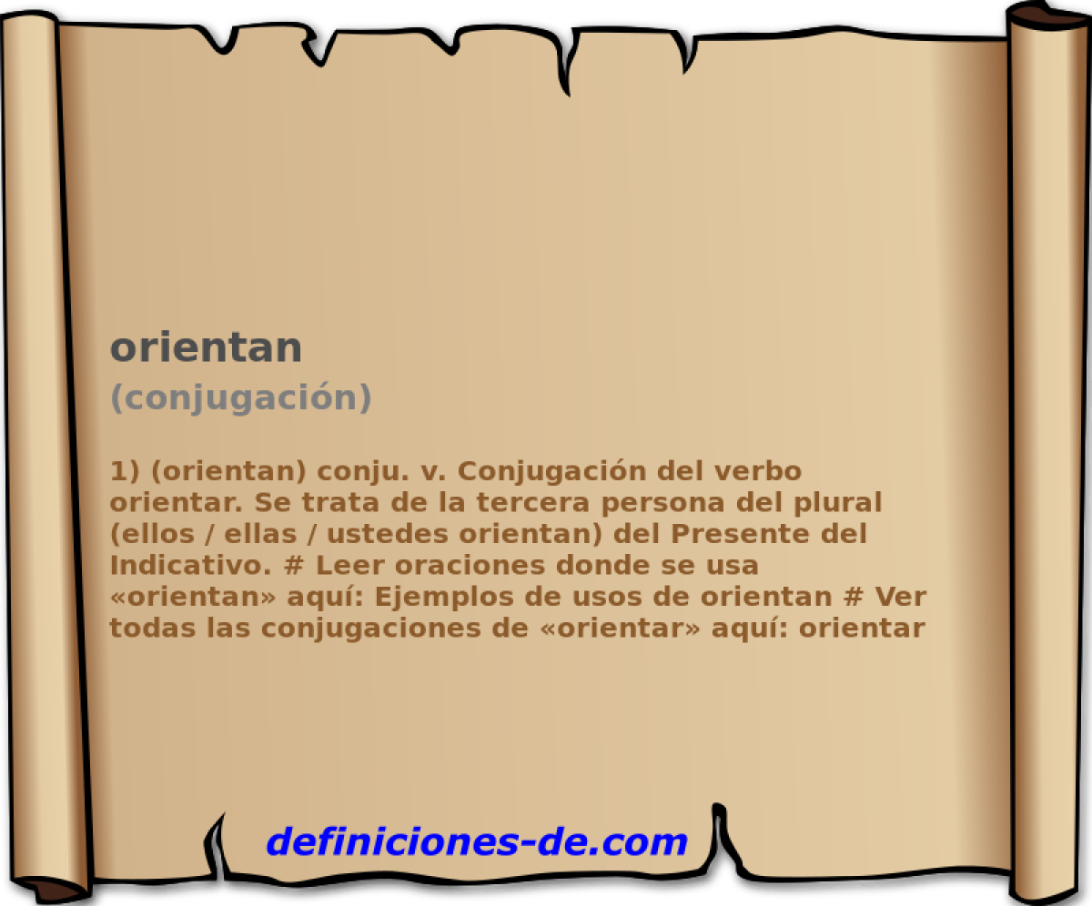 orientan (conjugacin)
