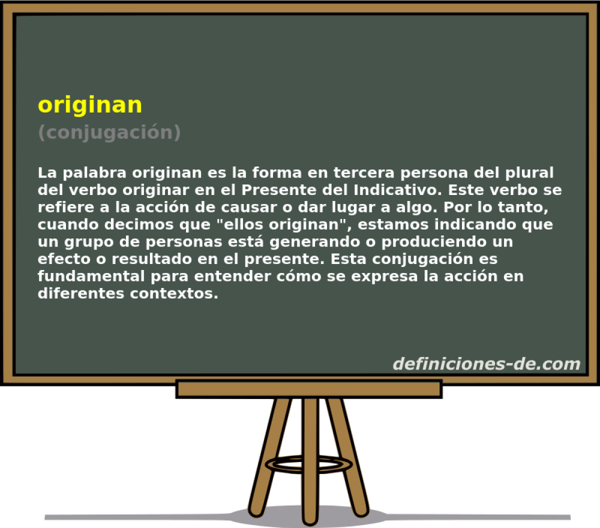 originan (conjugación)
