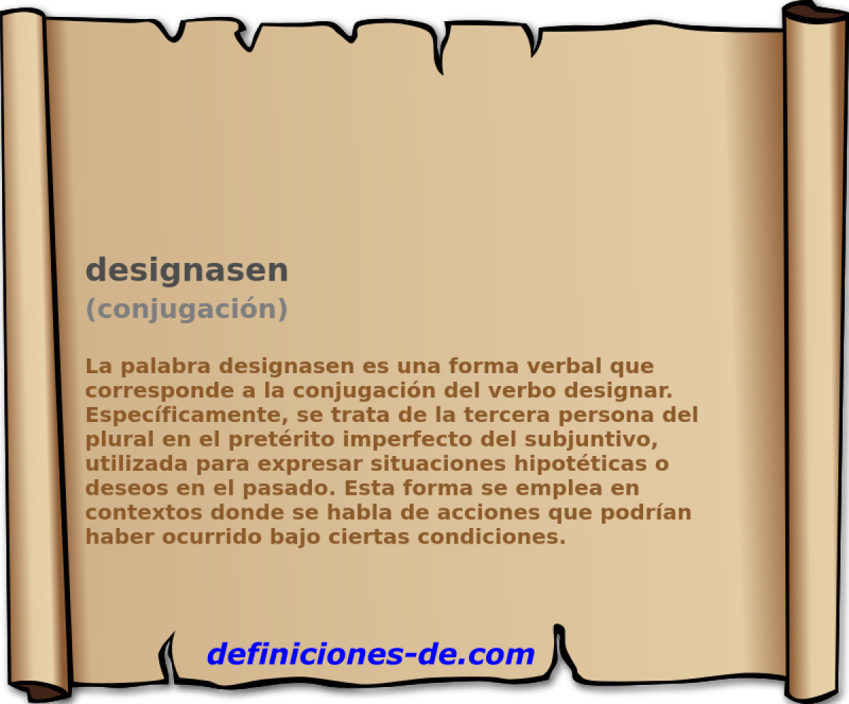designasen (conjugación)