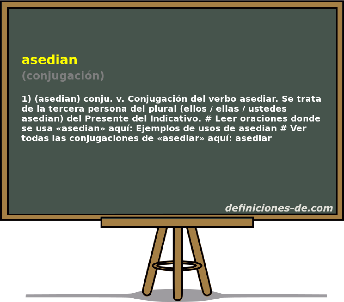 asedian (conjugacin)