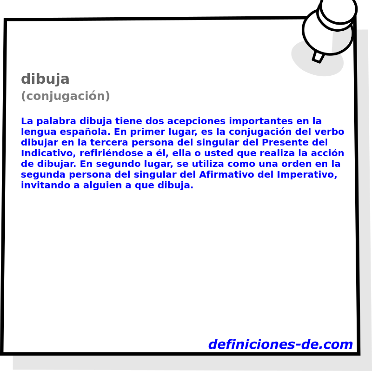 dibuja (conjugaci�n)