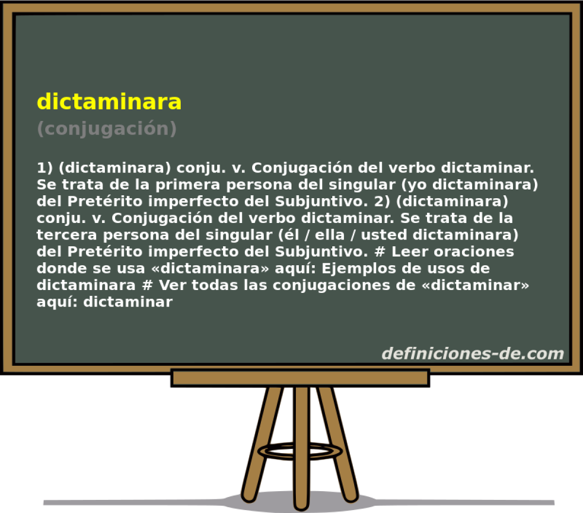 dictaminara (conjugacin)
