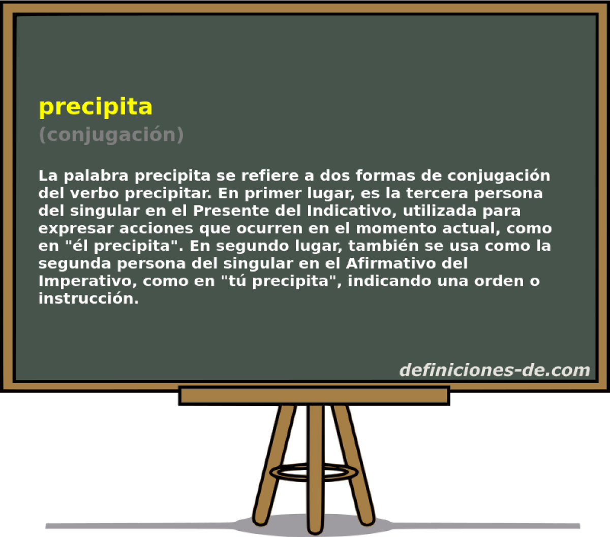 precipita (conjugaci�n)