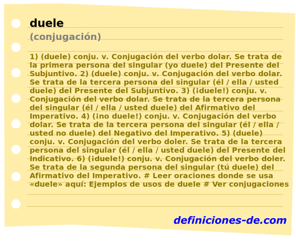 duele (conjugacin)