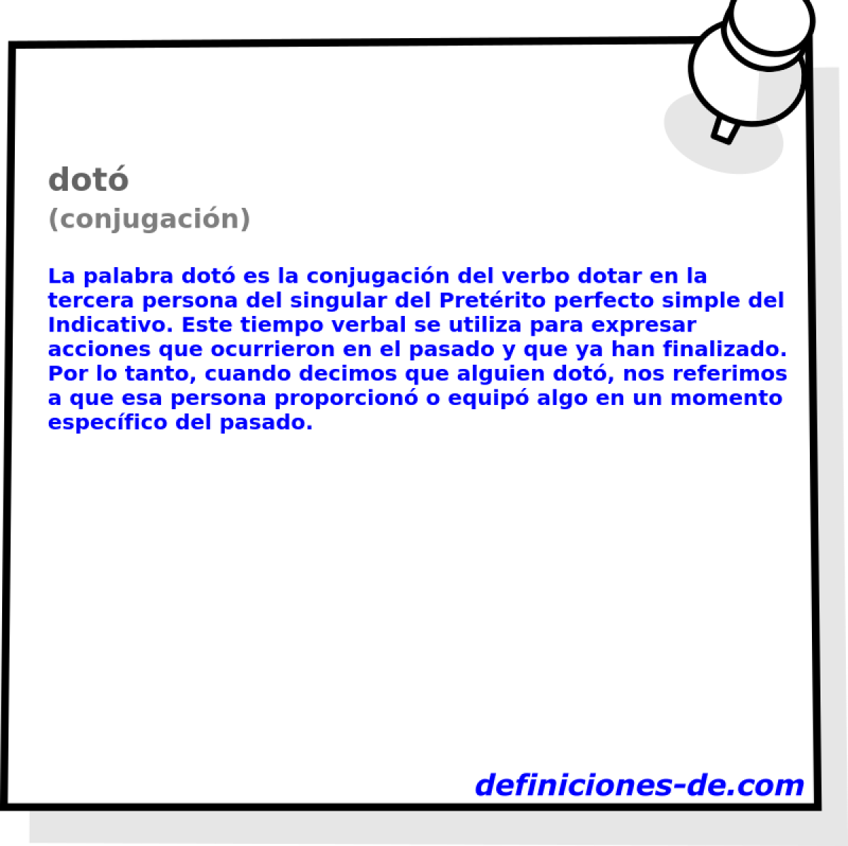 dot� (conjugaci�n)