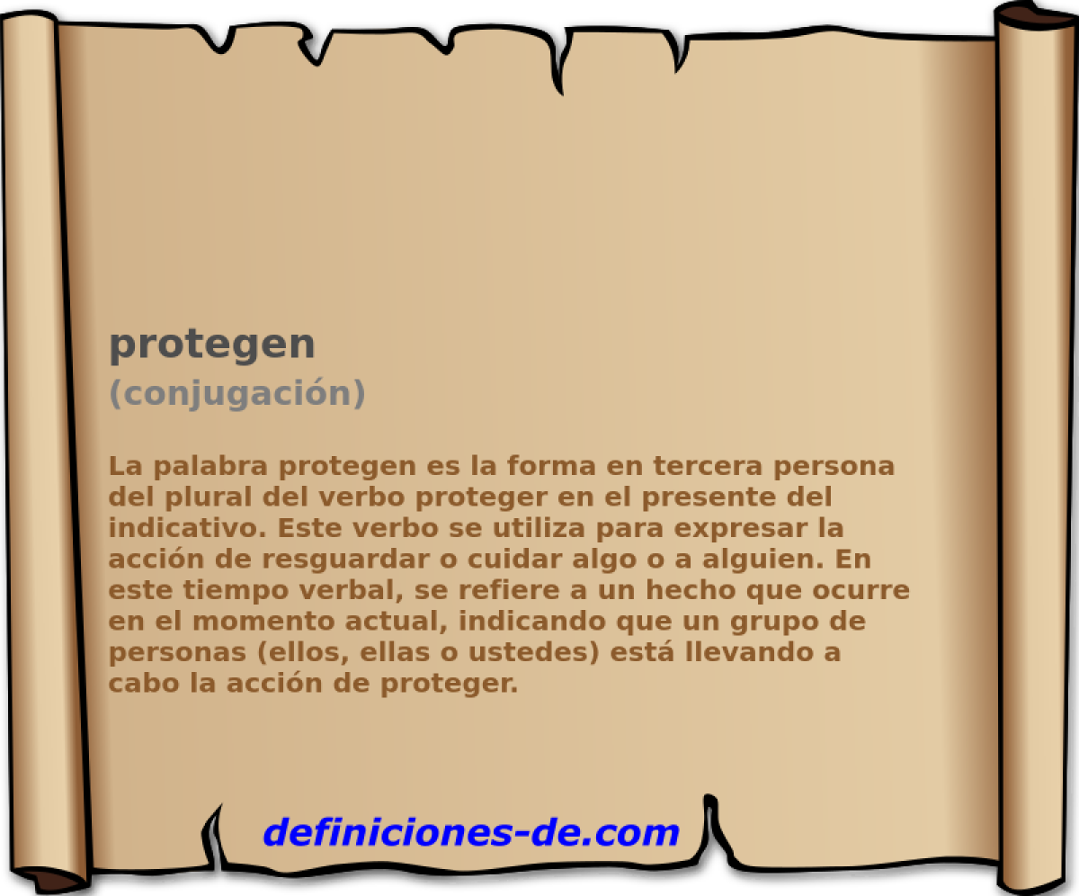 protegen (conjugación)