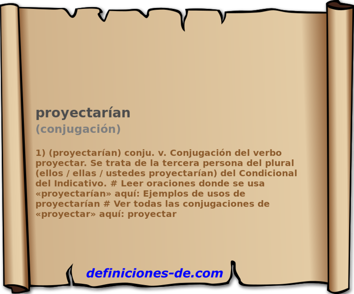 proyectaran (conjugacin)