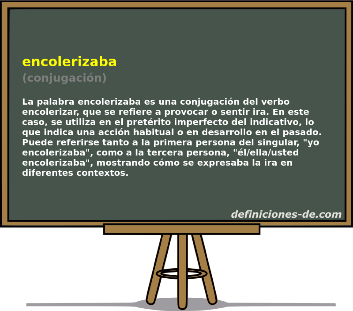 encolerizaba (conjugaci�n)