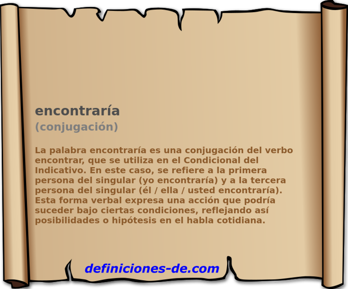 encontrar�a (conjugaci�n)