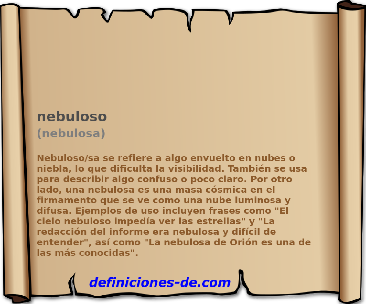 nebuloso (nebulosa)