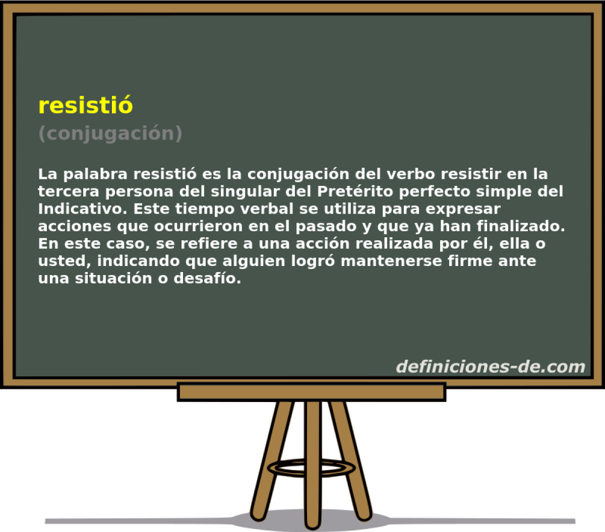 resisti� (conjugaci�n)