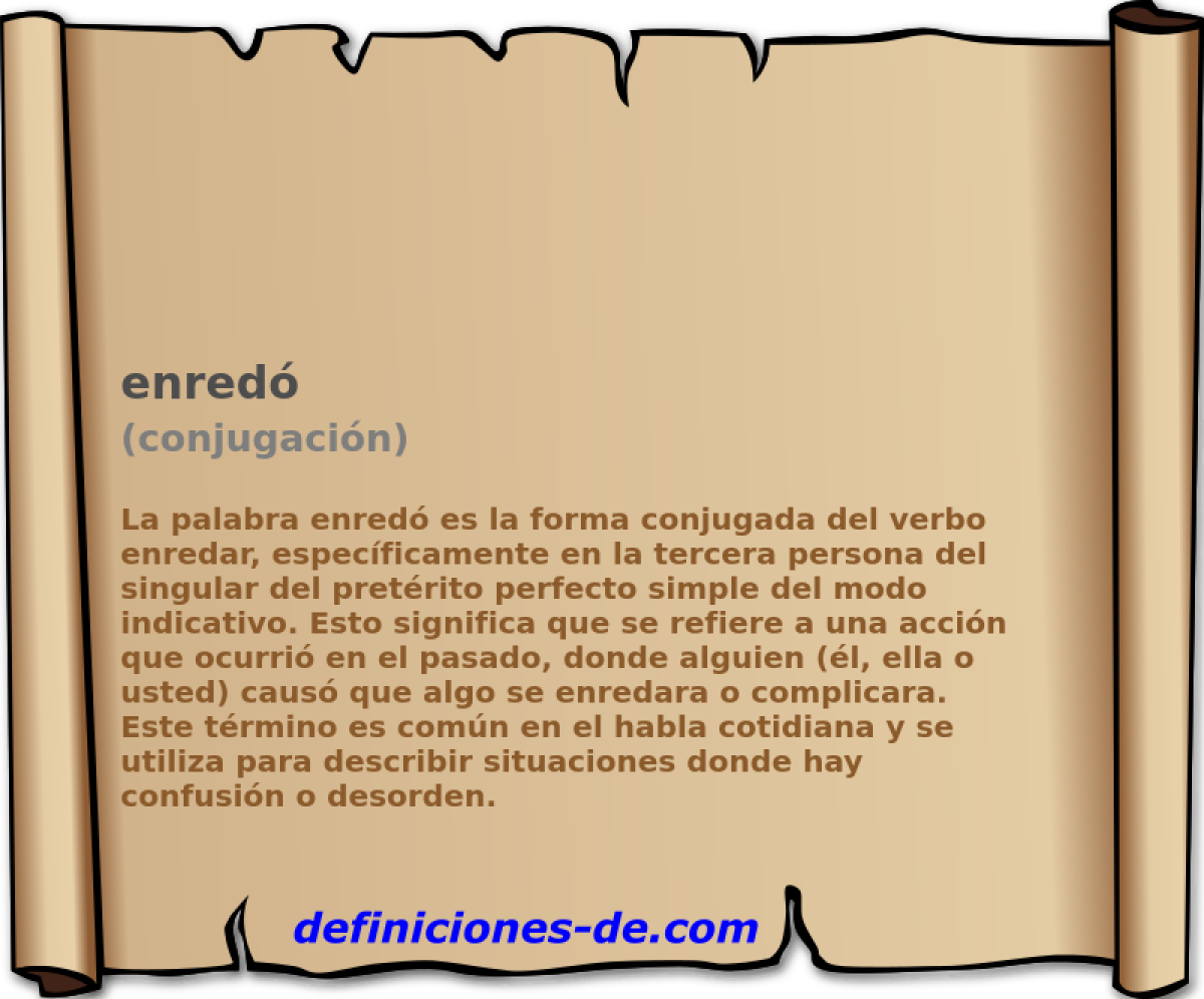 enred� (conjugaci�n)