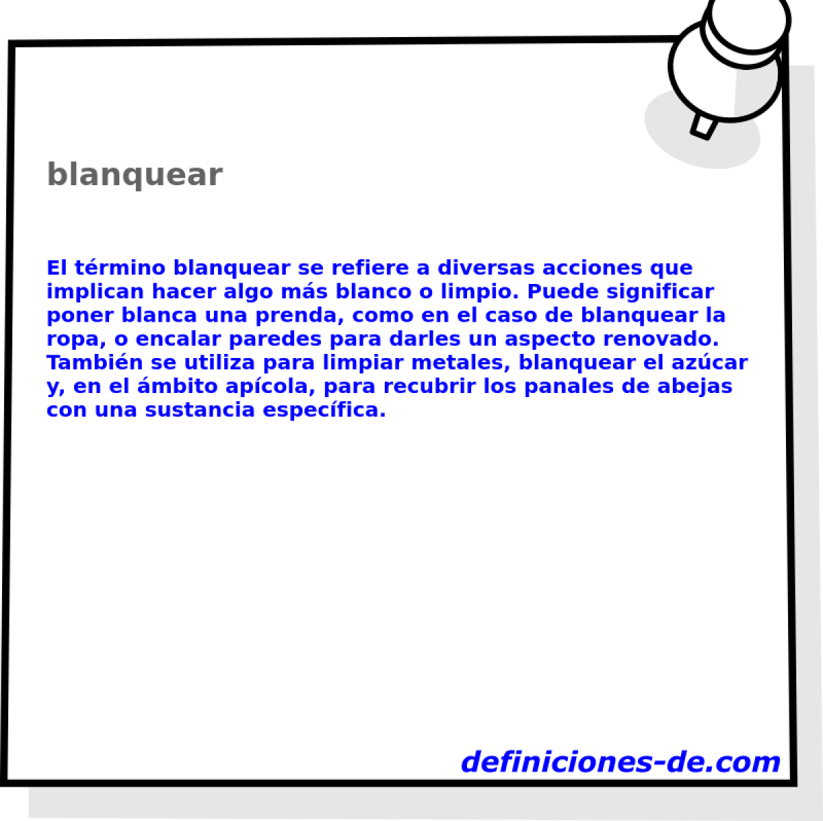 blanquear 