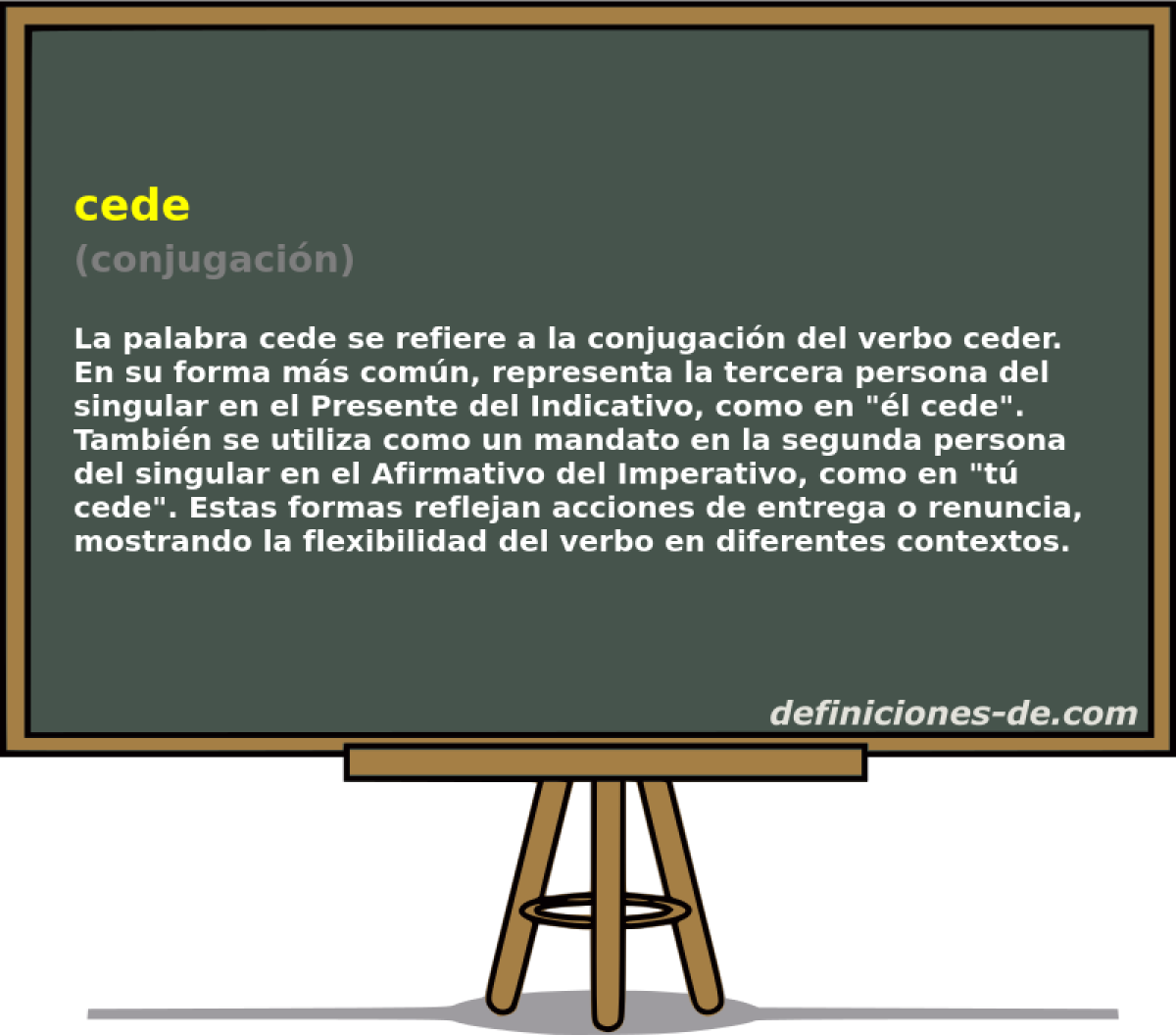 cede (conjugación)