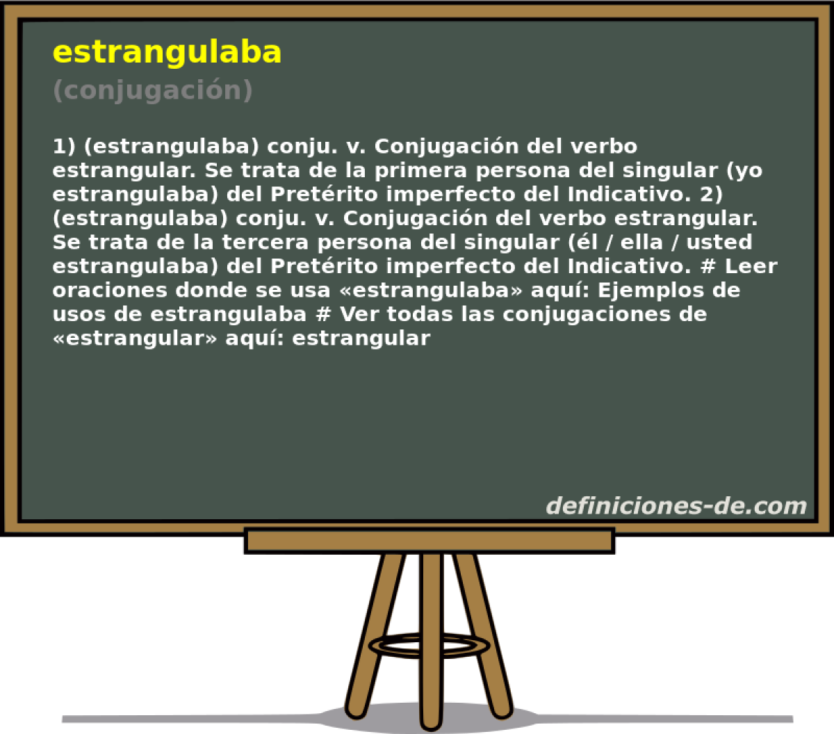 estrangulaba (conjugacin)