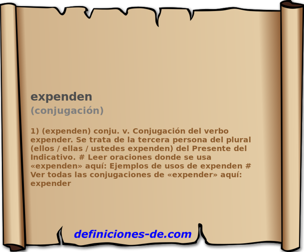 expenden (conjugacin)