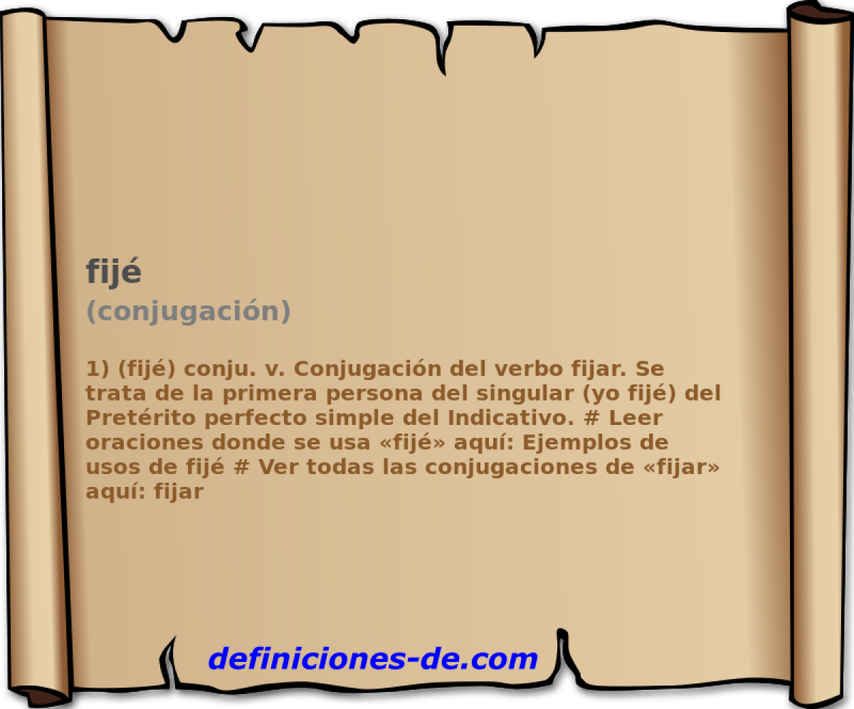 fij (conjugacin)