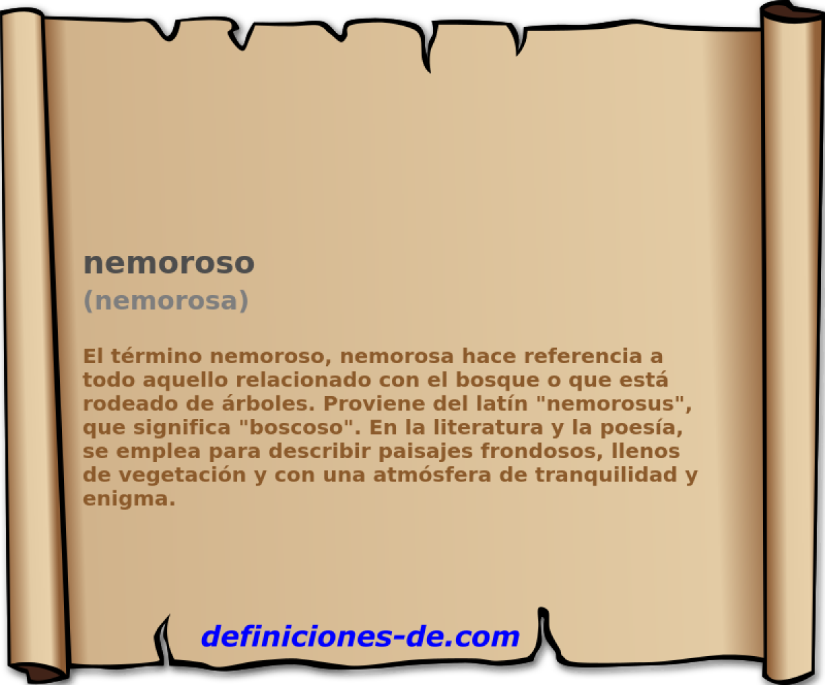 nemoroso (nemorosa)