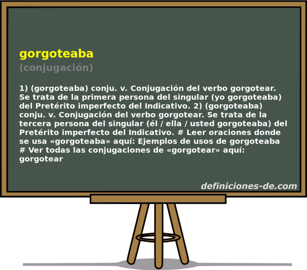 gorgoteaba (conjugacin)