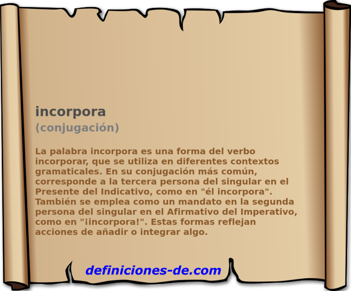 incorpora (conjugaci�n)