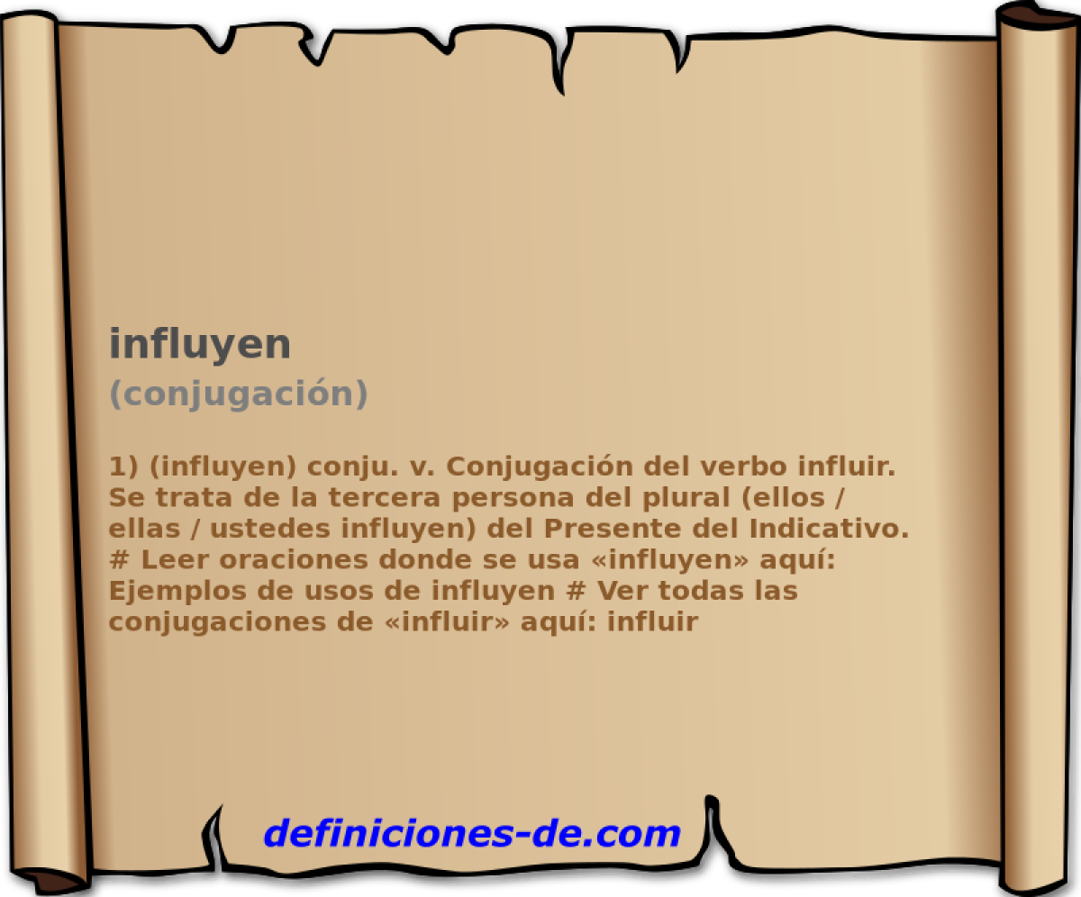 influyen (conjugacin)