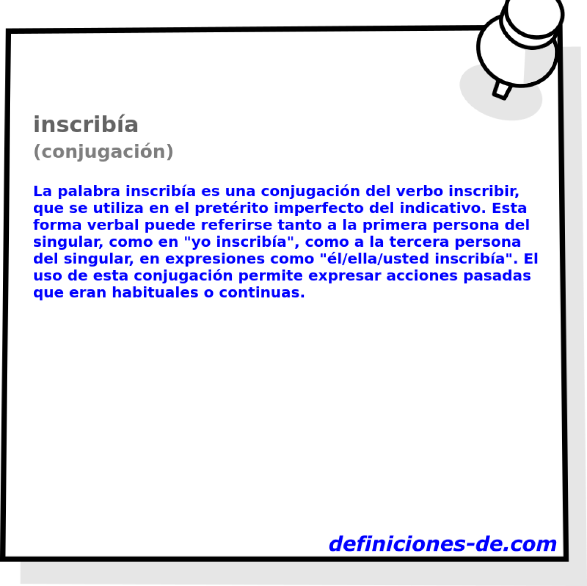 inscriba (conjugacin)