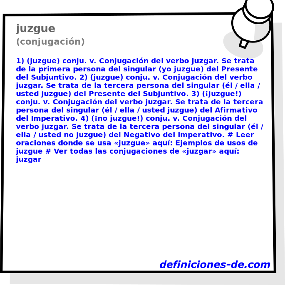 juzgue (conjugacin)