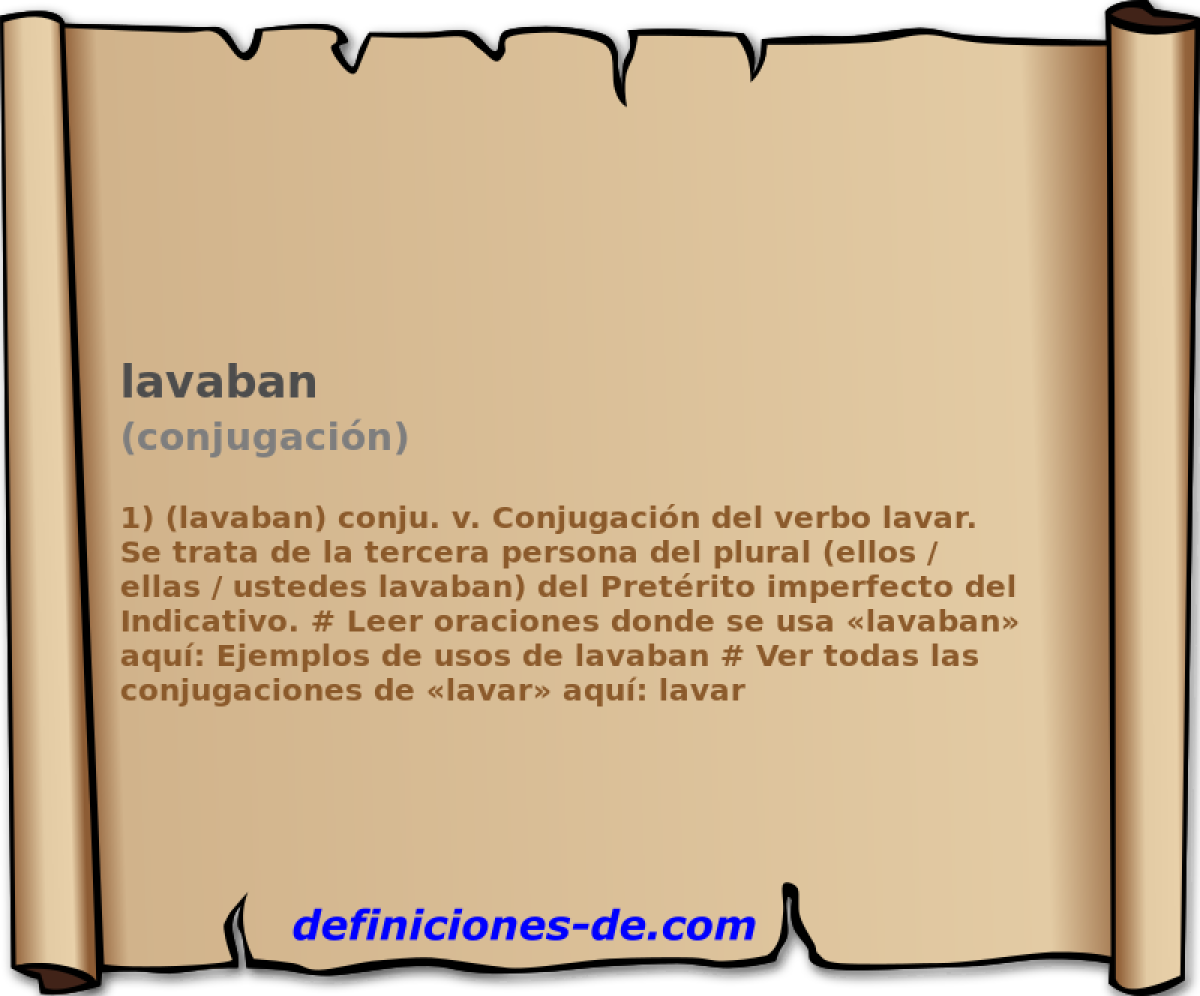 lavaban (conjugacin)