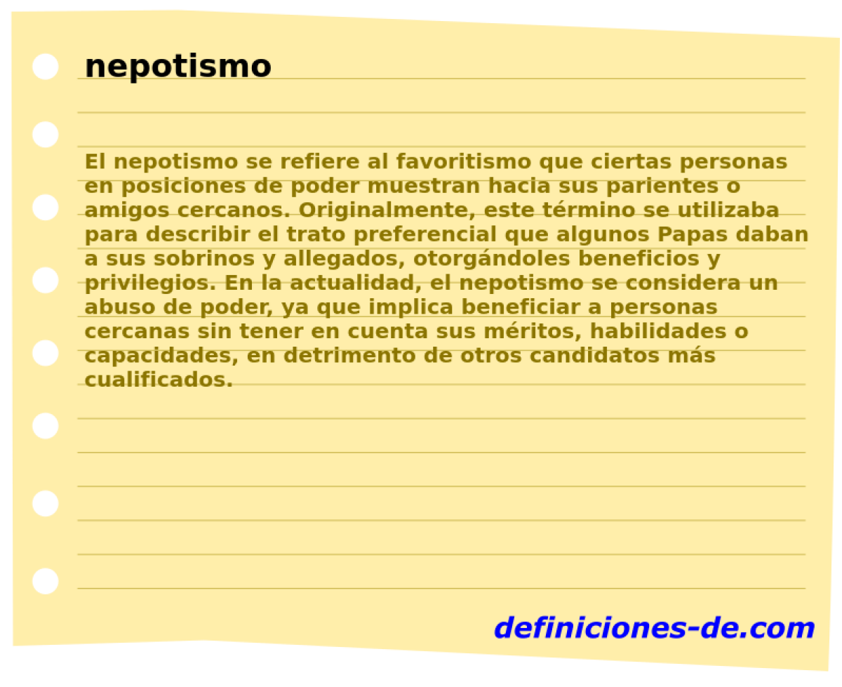 nepotismo 