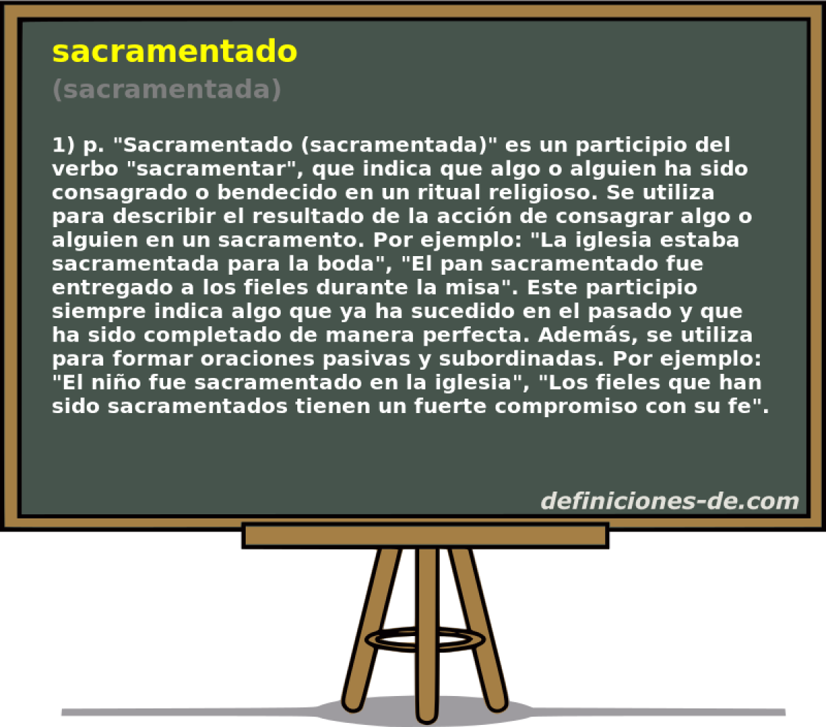 sacramentado (sacramentada)