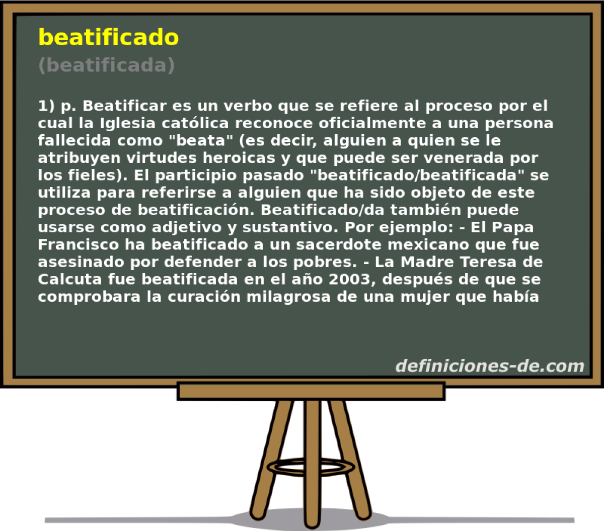 beatificado (beatificada)