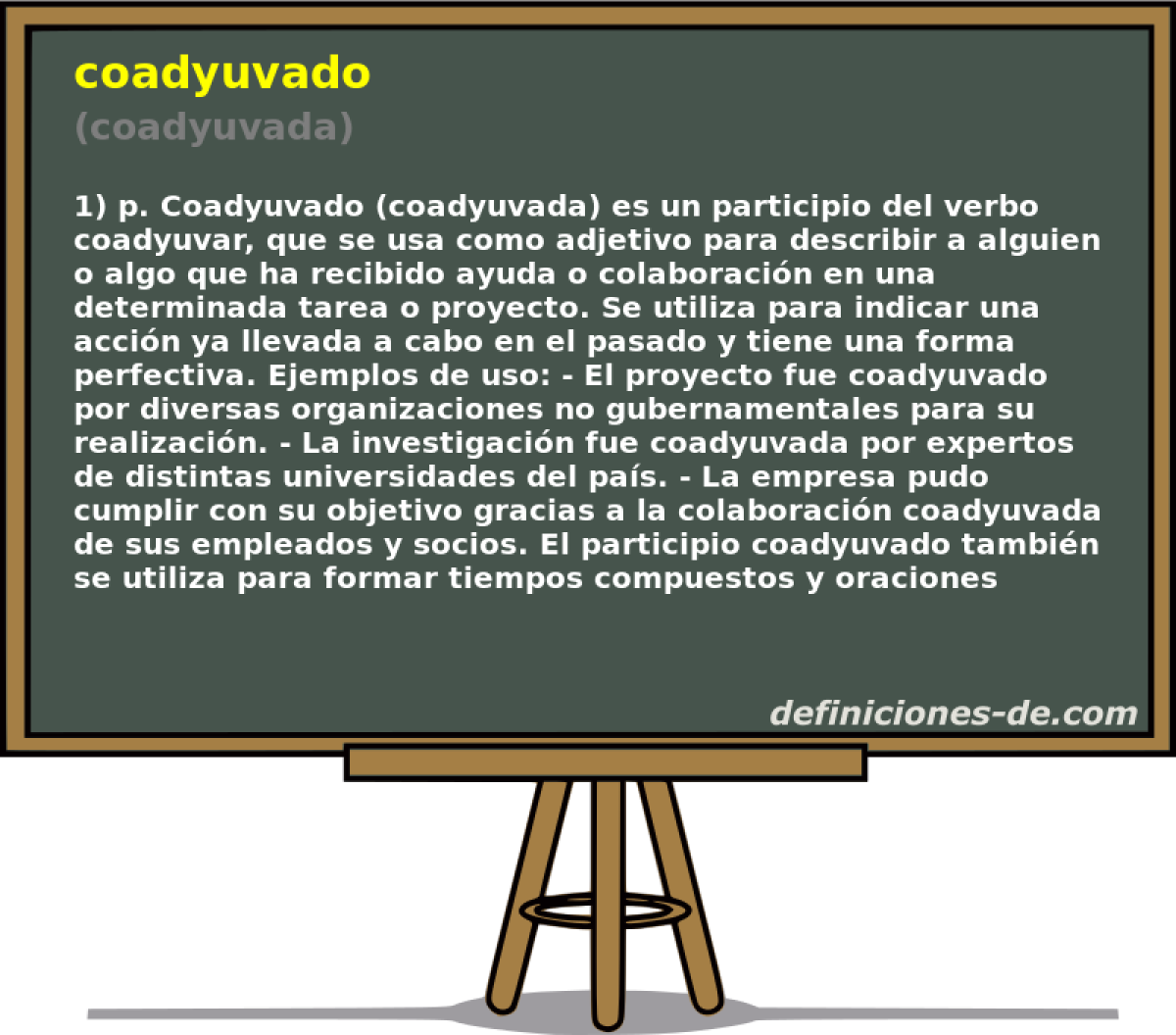 coadyuvado (coadyuvada)