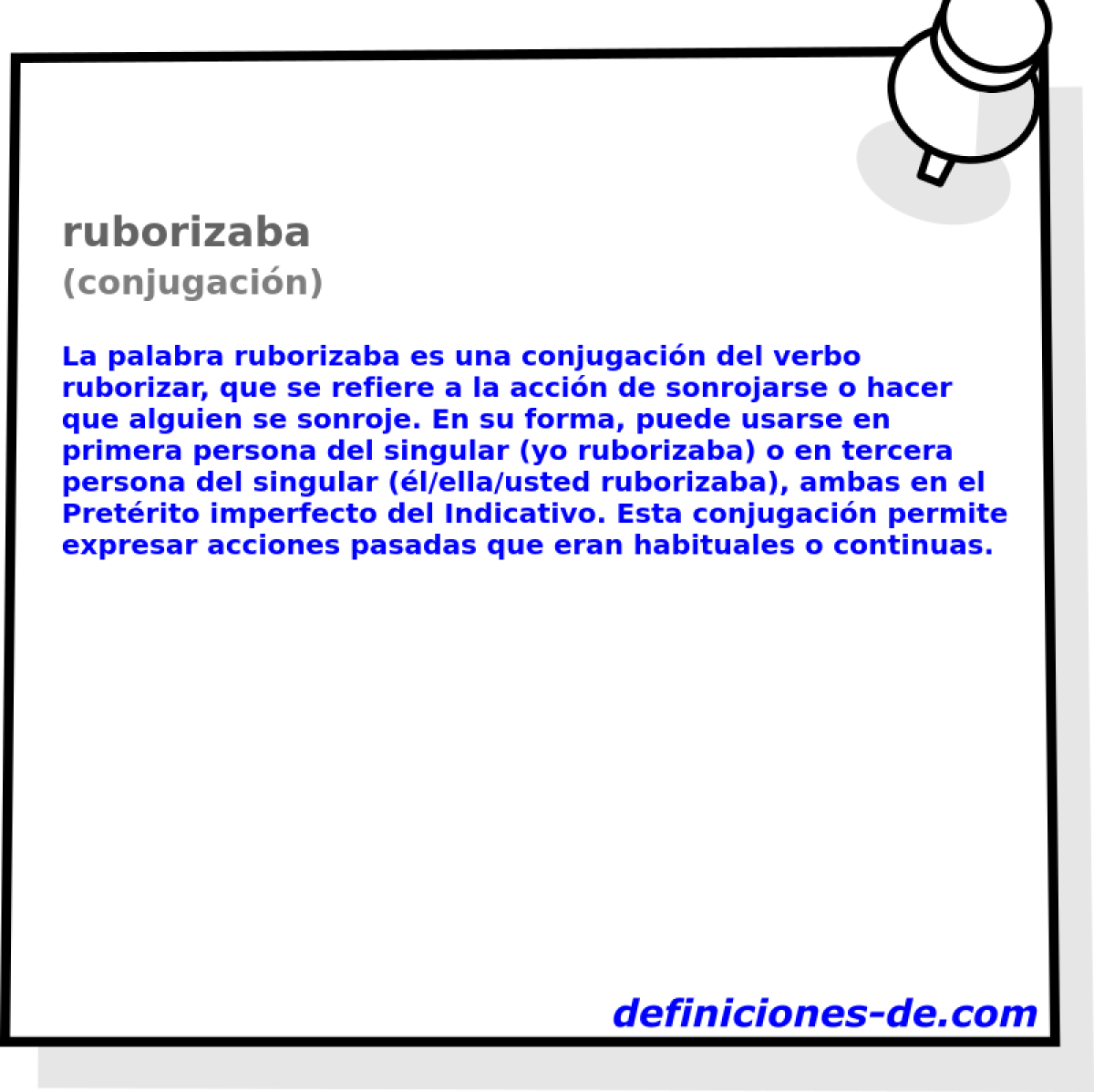 ruborizaba (conjugacin)