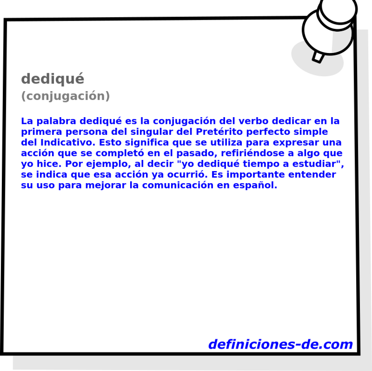dediqué (conjugación)