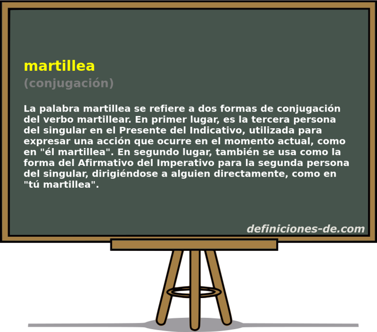 martillea (conjugación)