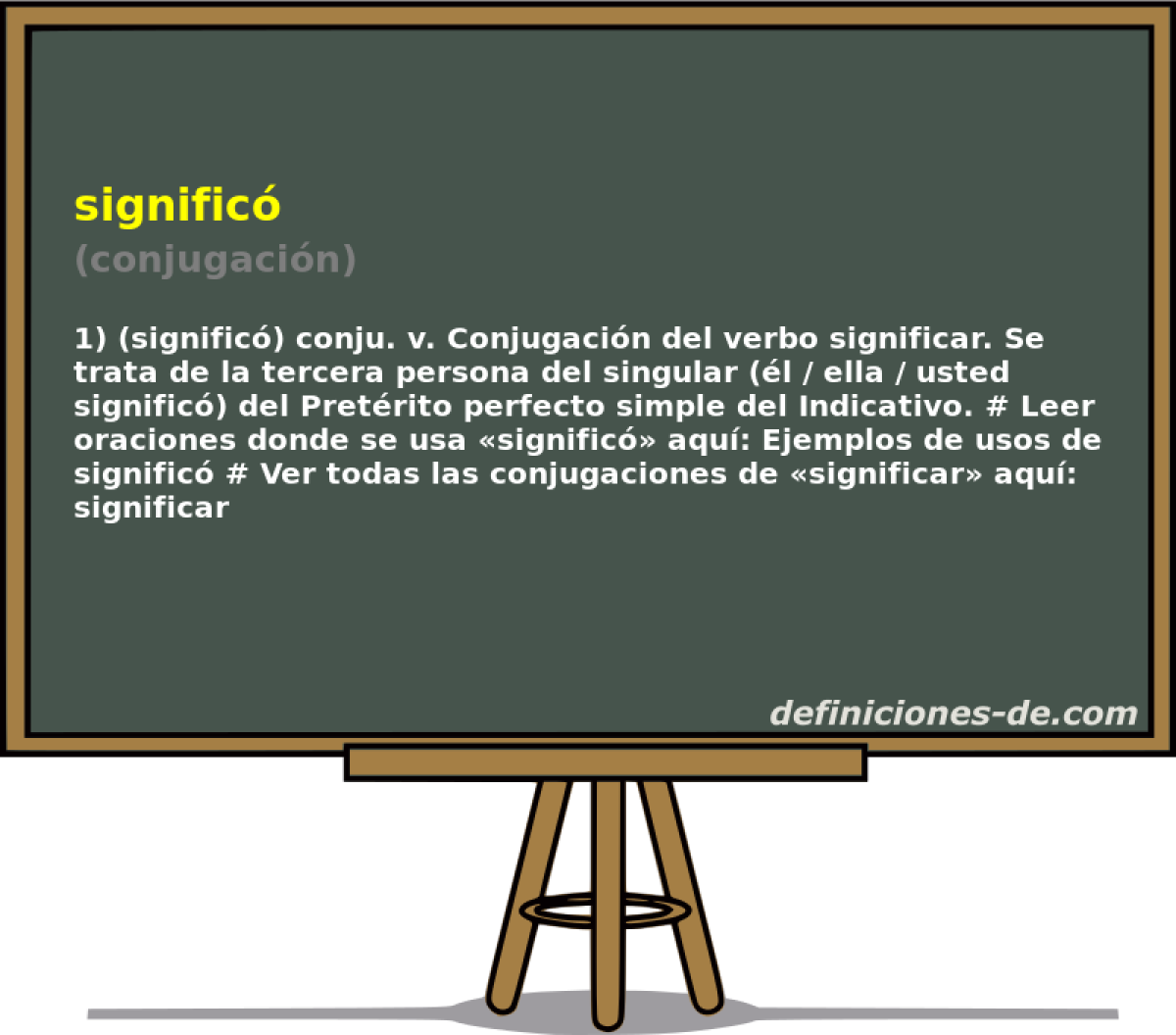 signific (conjugacin)