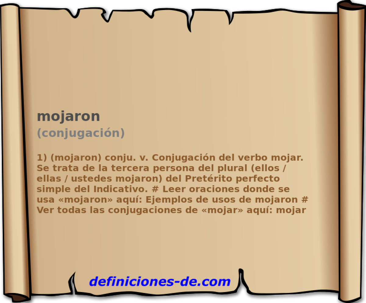 mojaron (conjugacin)
