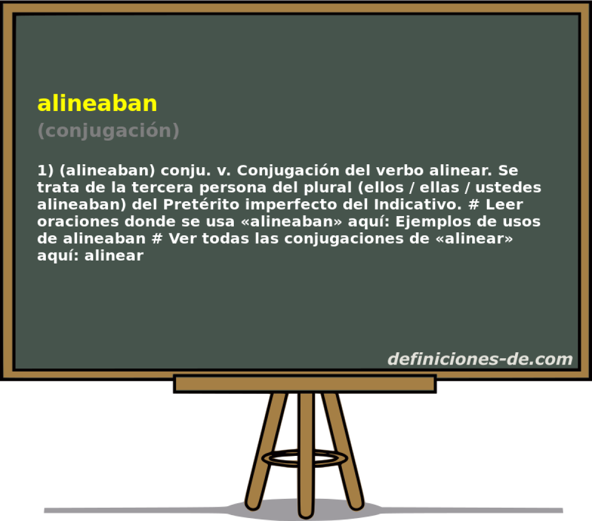 alineaban (conjugacin)