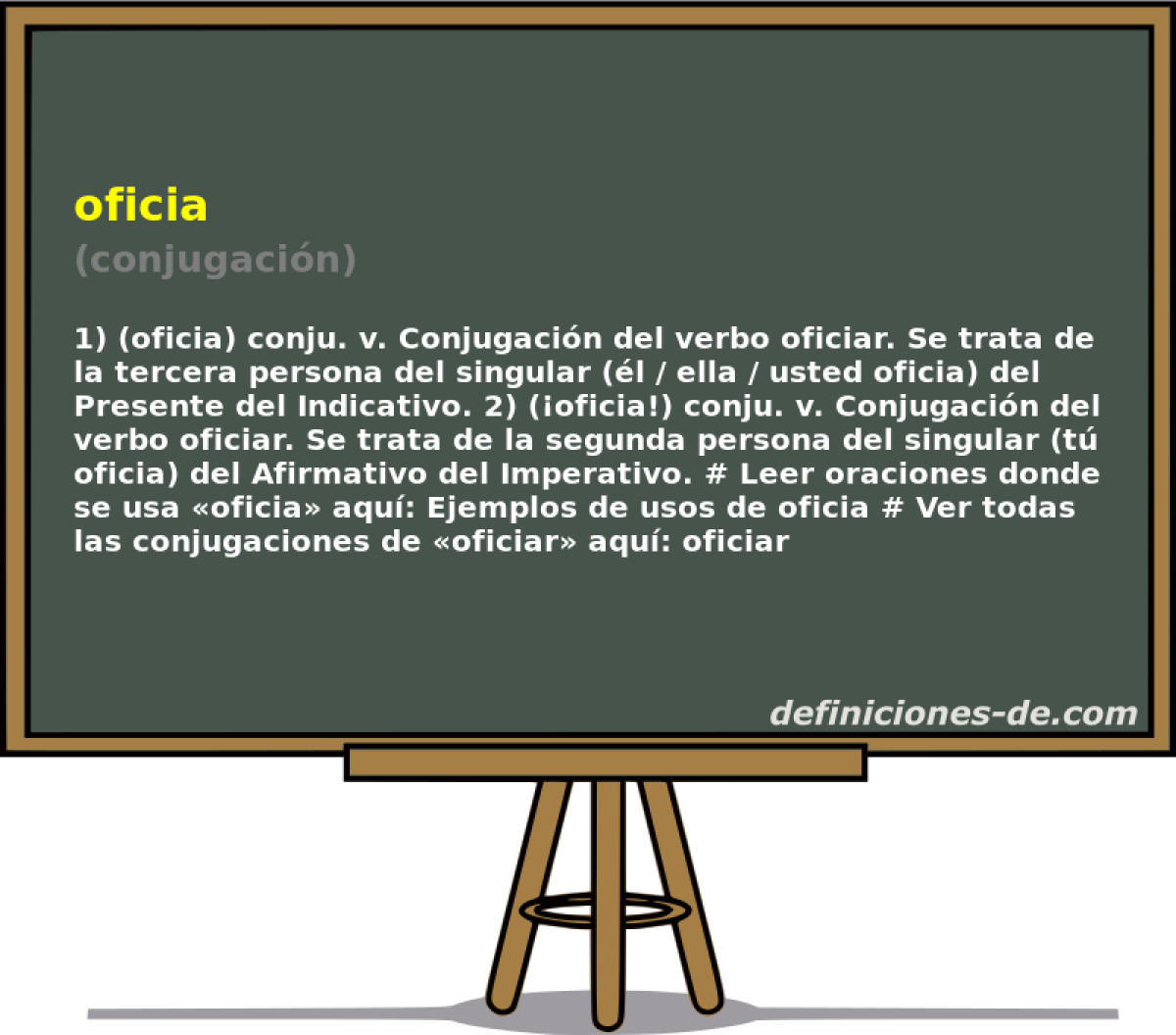 oficia (conjugacin)