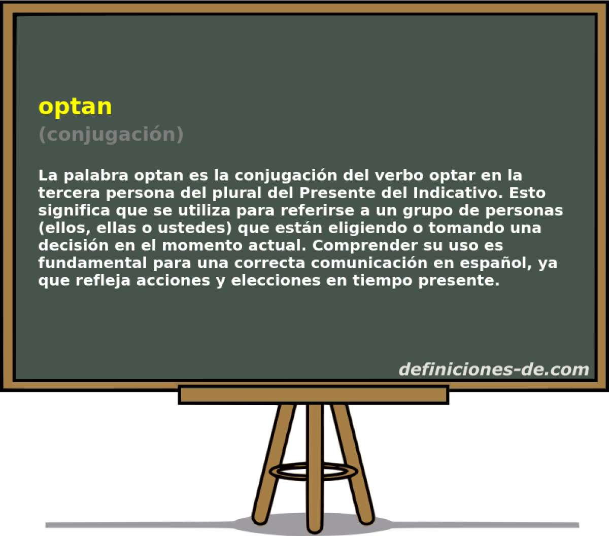 optan (conjugaci�n)