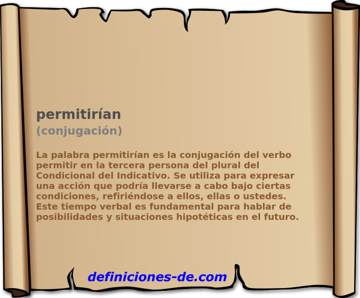permitirían (conjugación)